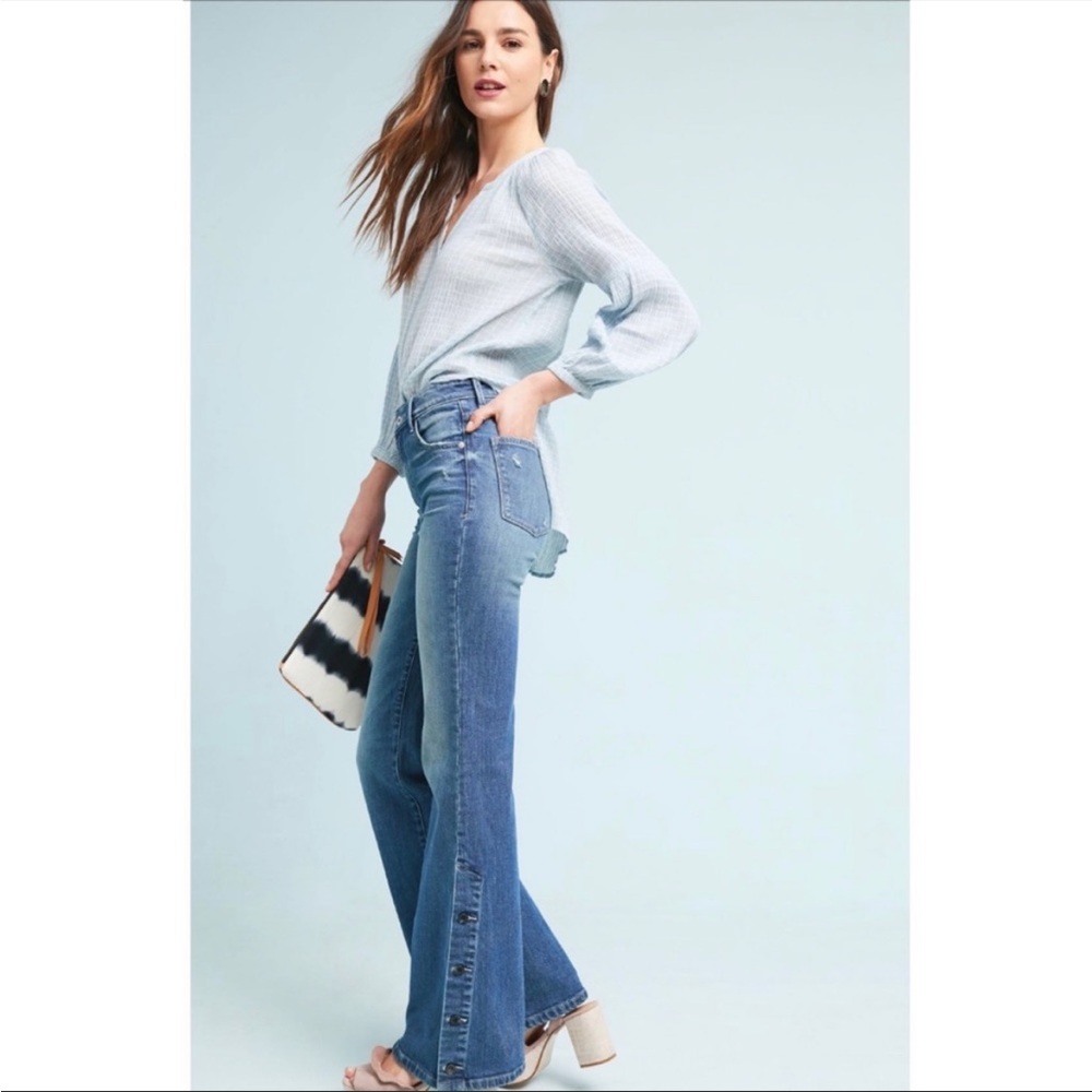 Pilcro High Rise Button Hem Jeans 24P
